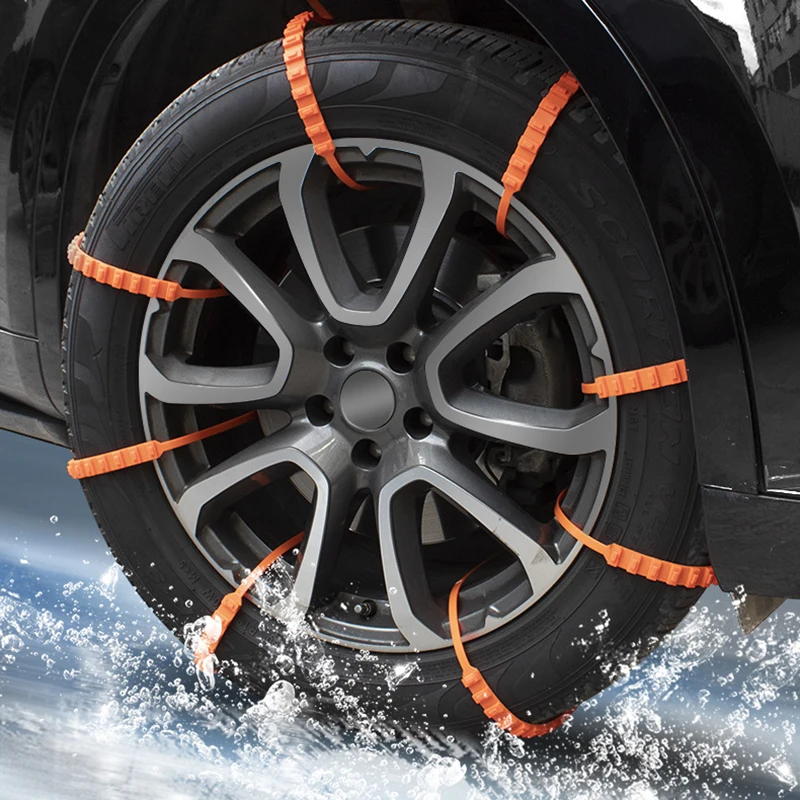 1/10Pcs Car Tire Chain for Winter Tire Wheels Anti Slip Snow Chains for Car Winter Outdoor Anti Skid Tyre Snow Chains Cable Belt