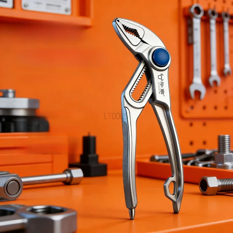 4 Inch Mini Water Pump Pliers Multifunctional Water Pipe Wrench Adjustable Pipe Wrench Universal Household Maintenance Hand Tool
