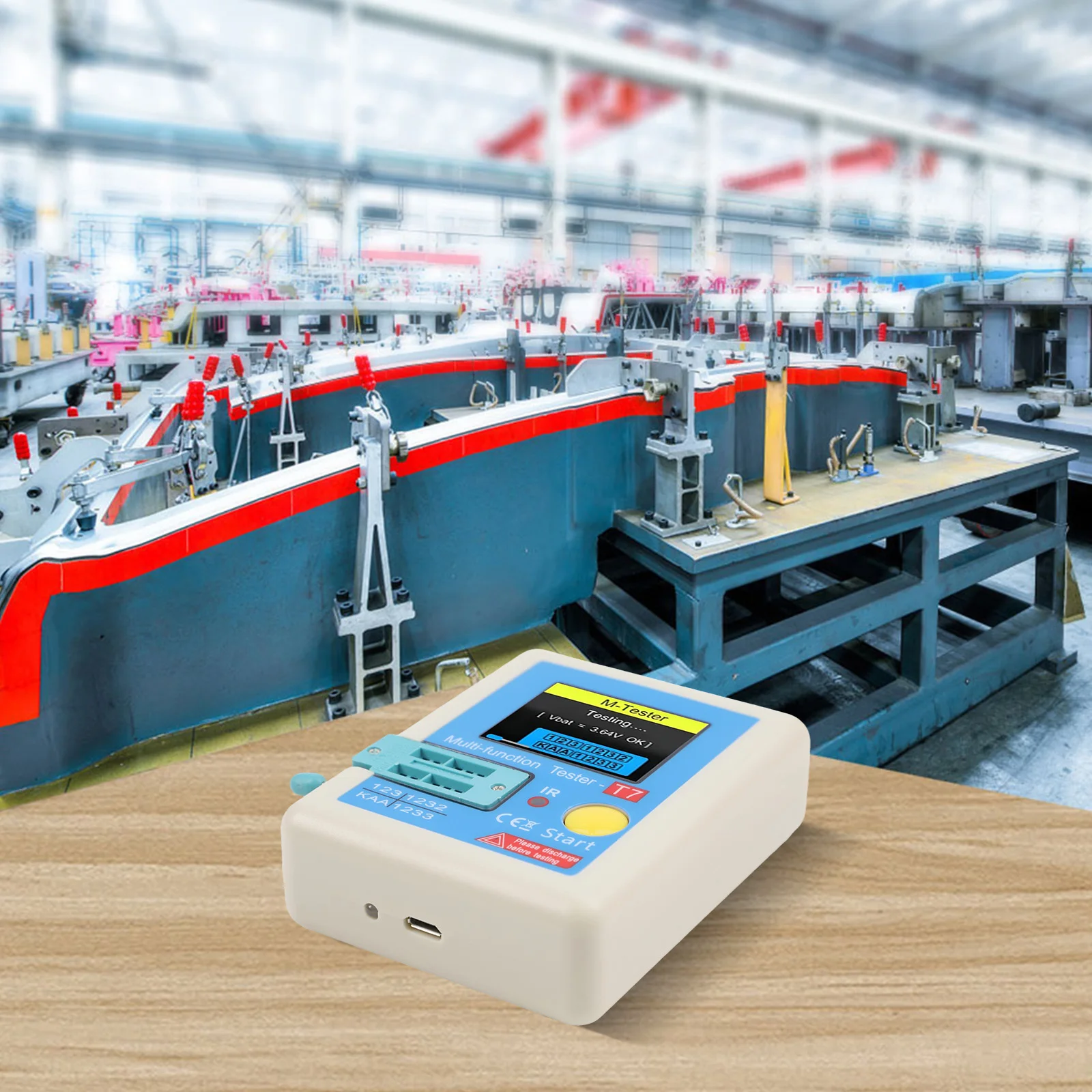 ESR Tester Multi-meter Testing Electronic Components Rechargeable Lithium Battery User-Friendly Design For Diodes And Capacitors