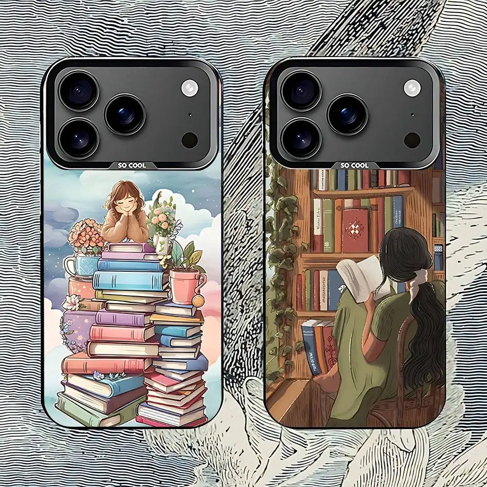 

Reading Books0elf Girl Phone Case For iPhone 17,16,15,14,13,12,11,Pro,Max,Plus,E,Air,Mini Anti Fall Black Bumper