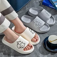 Summer Slippers Bathroom Platform Non-Slip Home Bear Cartoon Flip Flops Beach Women Slipper Sandals Slides Indoor Outdoor 2023 4