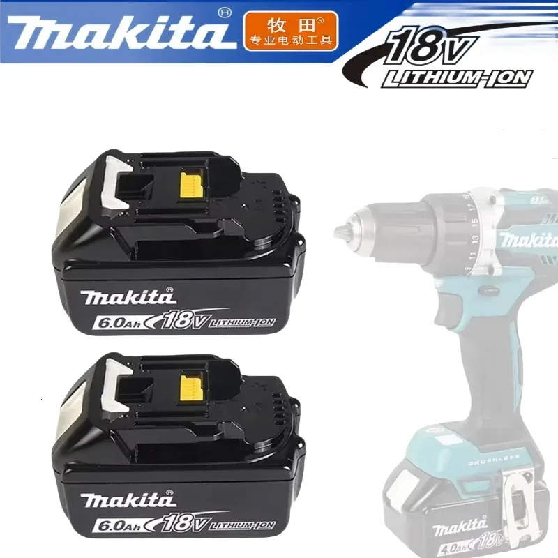 100% genuino Makita 6Ah/5Ah/3Ah para Makita 18V batería BL1840 BL1830B BL1850 BL1850B BL1860 BL1815 batería de litio de repuesto