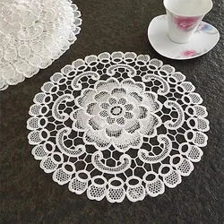 Modern Nordic style embroidery simple round table mat coffee coaster kitchen bar insulated placemat vase furniture decoration
