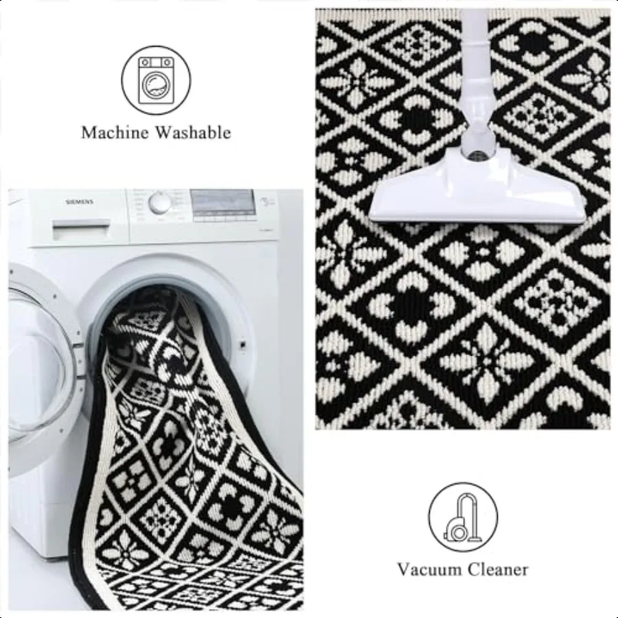 سجادة عداء المدخل مقاس 2.6 × 12 بوصة، سجادة أرضية متينة شديدة التحمل مع دعم مطاطي غير قابل للانزلاق لحركة المرور الممتدة في الأماكن المغلقة #6