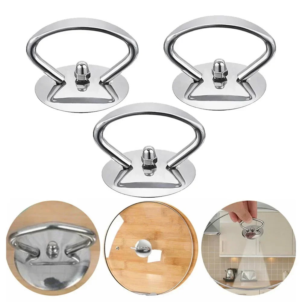 Stainless Steel Pot Lid Handle Universal Kitchen Pan Lid Handle Knob Replacement Accessories Cookware Glass Cover Hardware