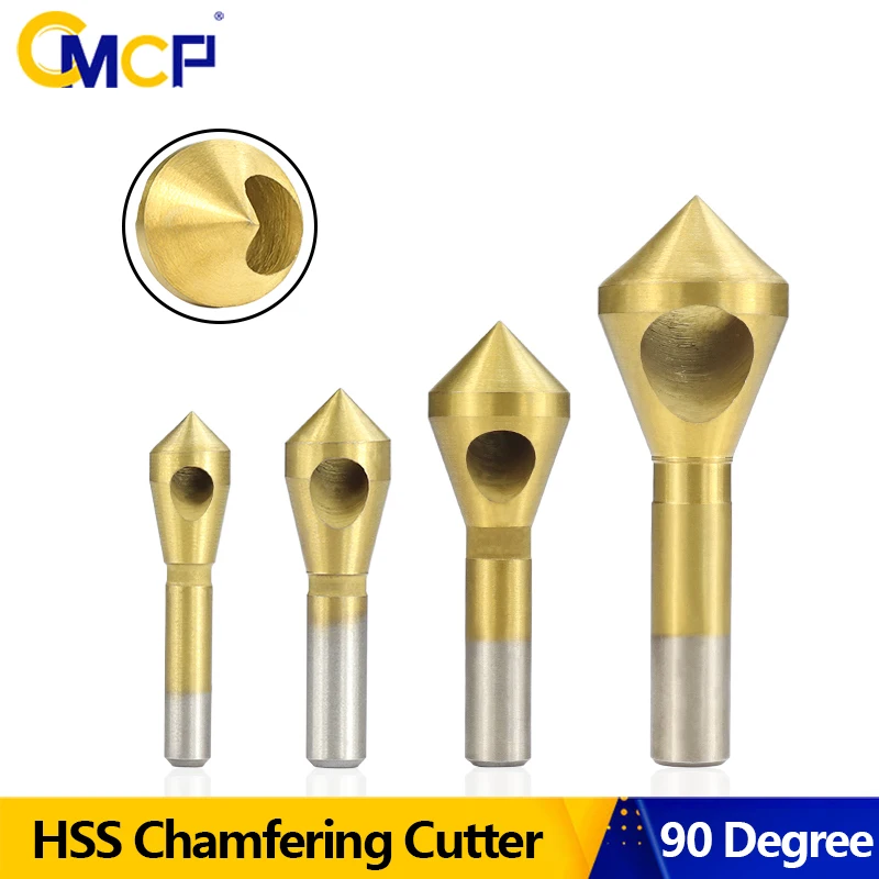 

CMCP TiCN Coated Countersink Drill Bit Set 2-5/5-10/10-15/15-20mm Deburring Taper Hole Cutter Wood Aluminum Chamfering Tool