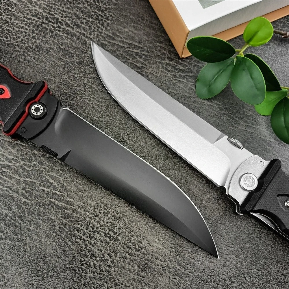 2025 المحمولة سكين جيب قابل للطي 440C شفرة فولاذية G10 مقبض في الهواء الطلق بقاء التكتيكية الصيد فائدة سكينة الفاكهة EDC أدوات #5