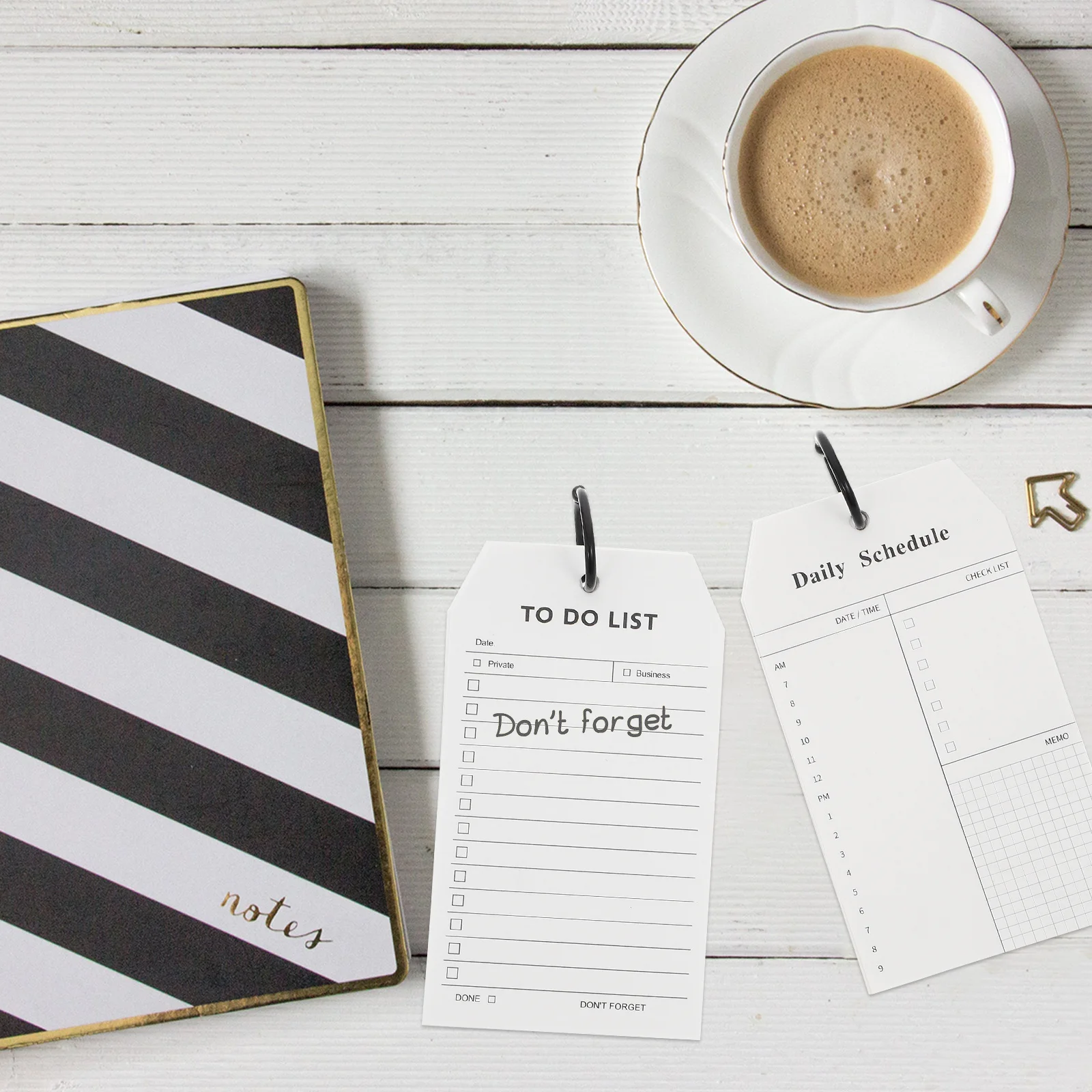 

6Pcs Multi-Functional Memo Pad Portable Notebook Daily Planner Notebook Students Office Schedule Management Note