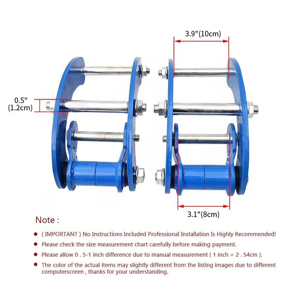 Car Suspension Lift Kit Rear Leaf Spring Comfort Double Shackles 2inch lifting Suspension For Mitsubishi Triton L200 MK ML 06-15