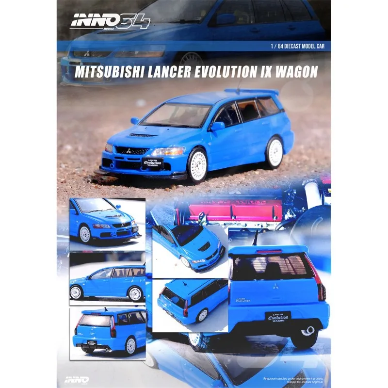 In Stock 1:64 IX 9th Generation Pottery Blue Alloy Car Model Die-Cast Static Car Model Creative Decoration Item Holiday Gift