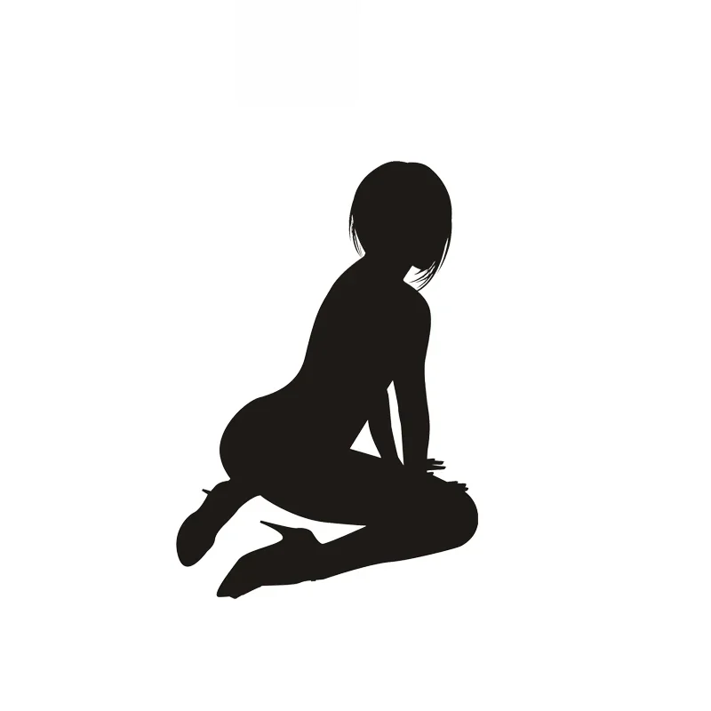 

Creative Cute Sexy Girl Car Sticker Cover Scratches Senior Design Car Fashion Pvc Personality Sticker Black/white, 12cm*8cm