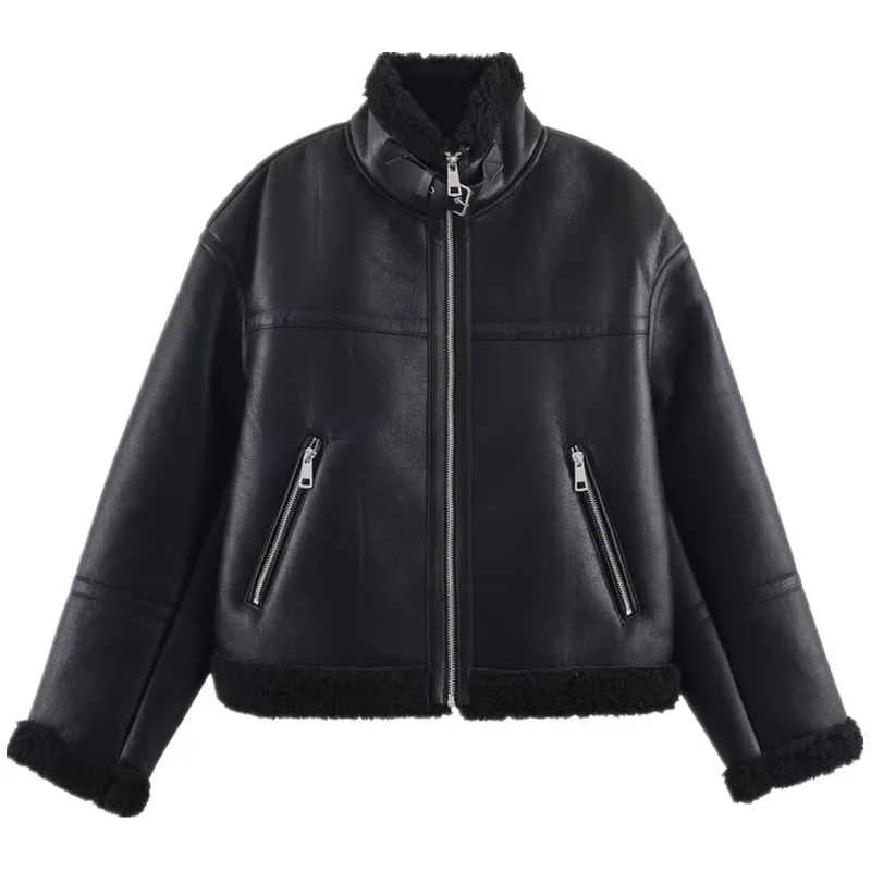 ملابس خارجية شتوية فضفاضة متعددة الاستخدامات للنساء من Fce Jaet وصلت حديثًا لخريف 2025 طويلة وسحاب للإغلاق #5