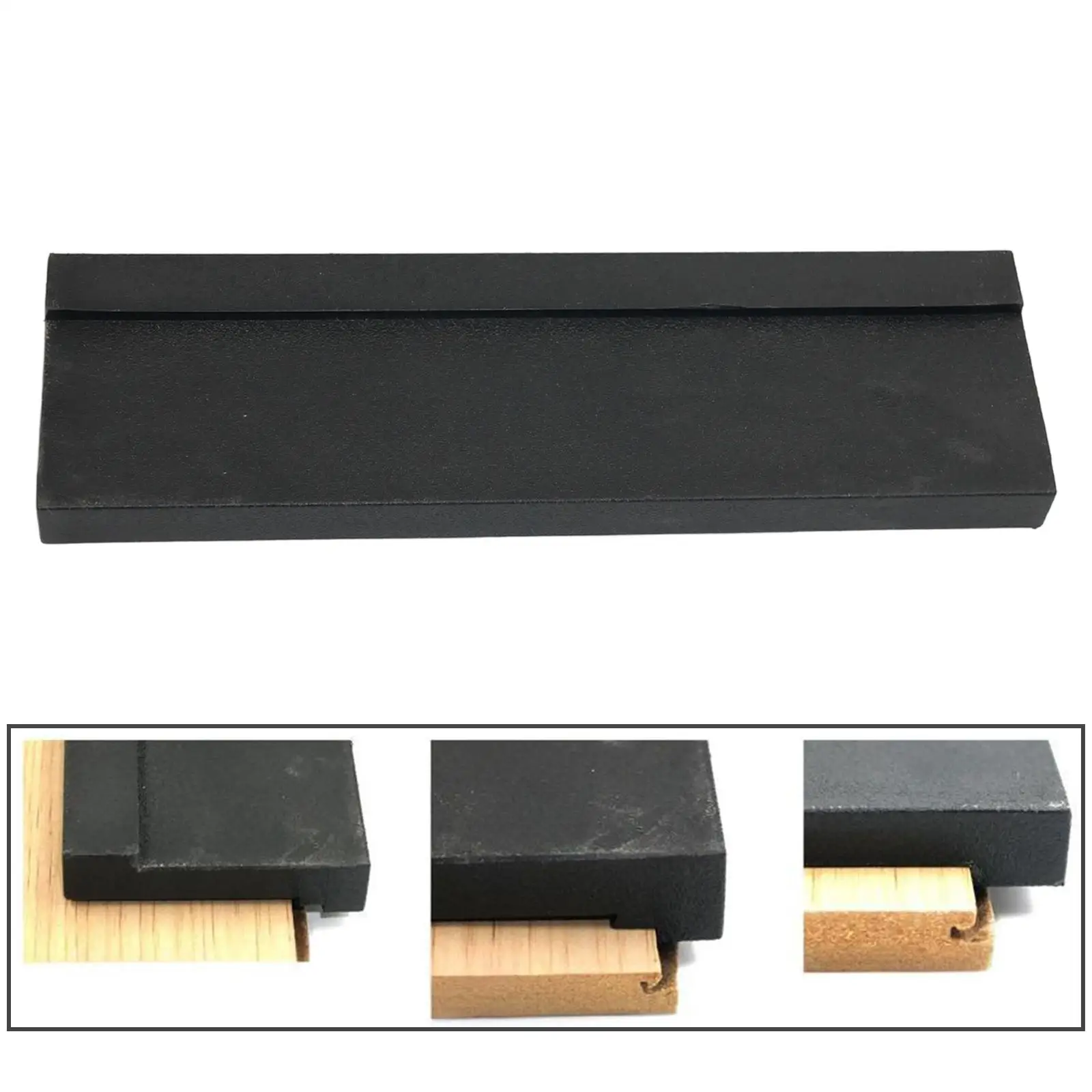 Flooring Installation Tapping Block Sturdy Black PP Plastic Multi Edge Tool for Vinyl Plank Laminate Projects
