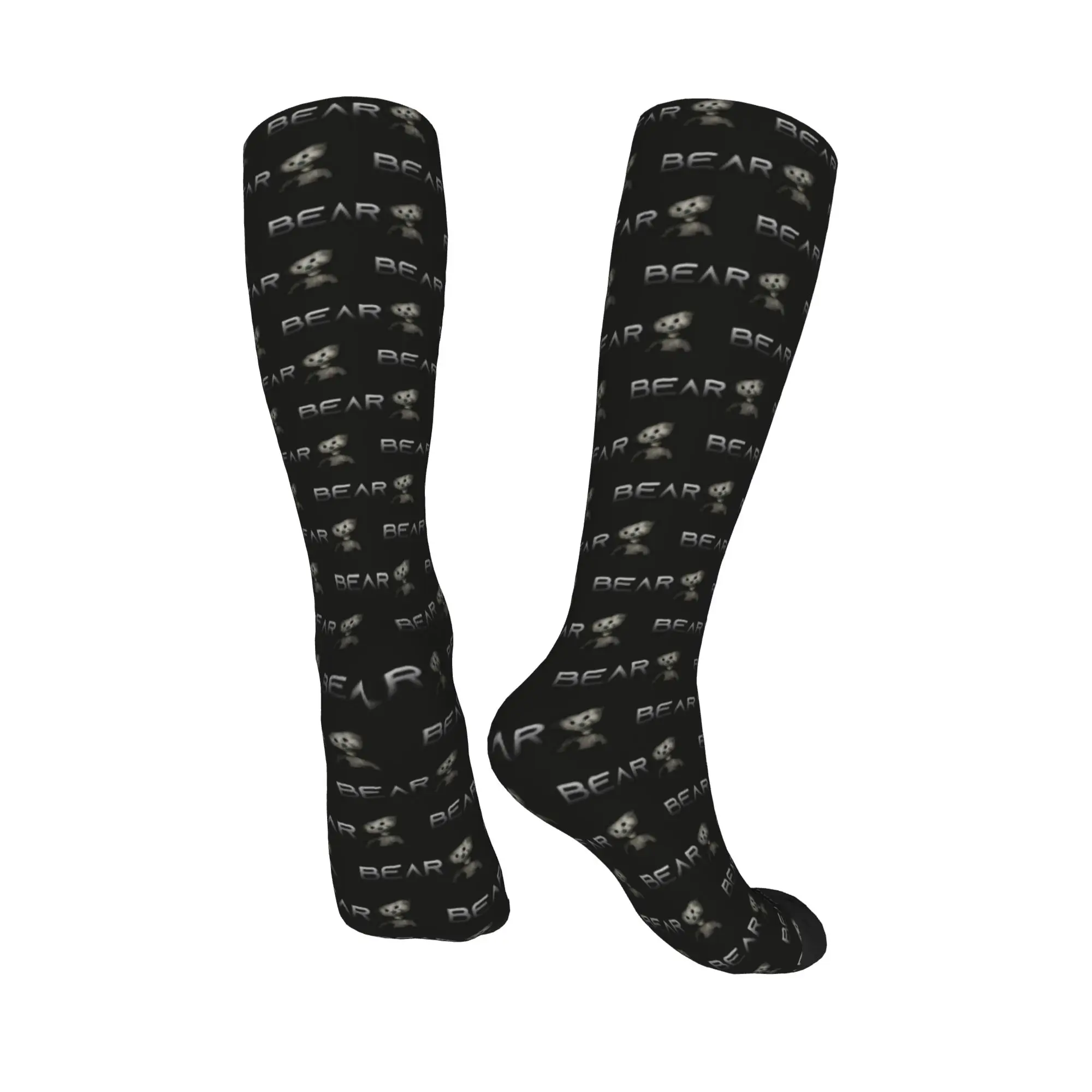 Medias de tripulación para todas las estaciones, calcetines de oso Alpha, calcetines largos divertidos de Hip Hop Harajuku, accesorios para hombres y mujeres, regalos de navidad