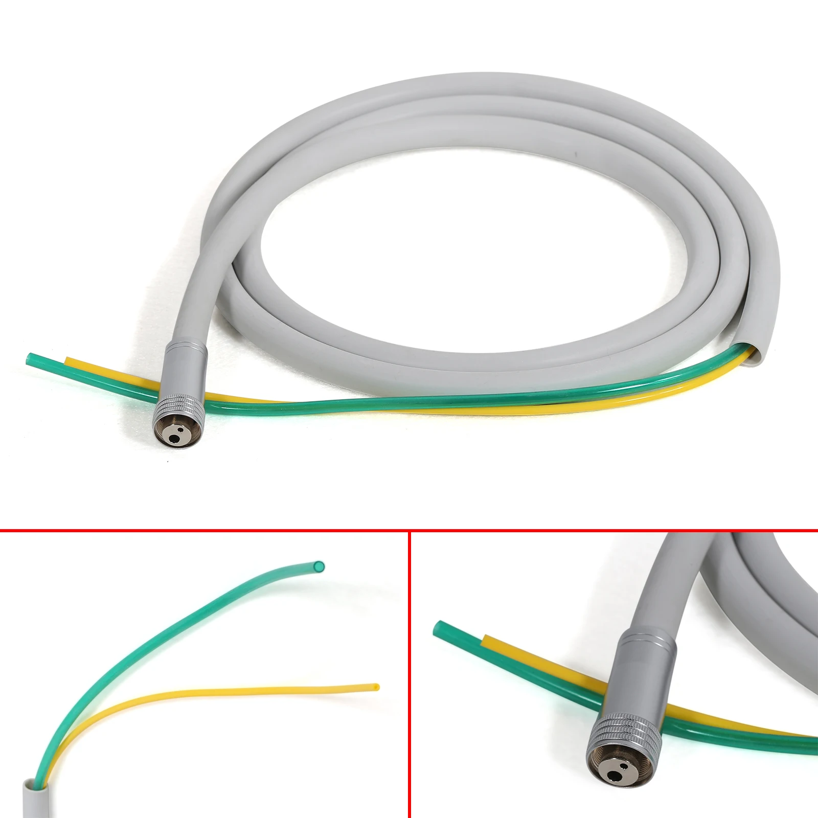 Dental Tube Tubing Hose Cable For High/Low Handpiece Connector 2/4/6 Hole Silicone  Material