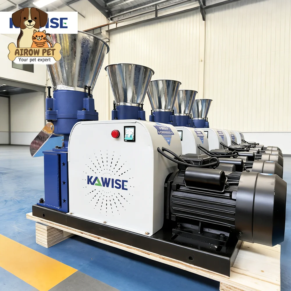 AIROW KAWISE New 2500 Kg/h High Density Alloy Steel Pellet Making Machine Farm Livestock Feed Granulator for Pig Cattle Chicken