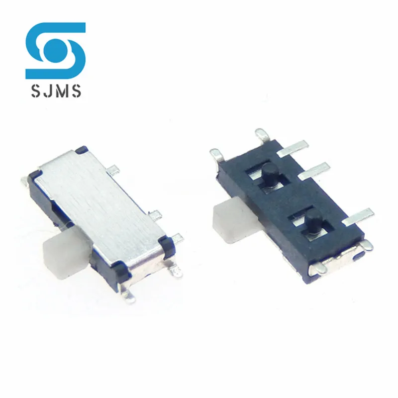 20PCS 7 Pin Mini Slide Switch On-OFF 2Position Micro Slide Toggle Switch 1P2T H=1.5MM Miniature Horizontal Slide Switch SMD SMT