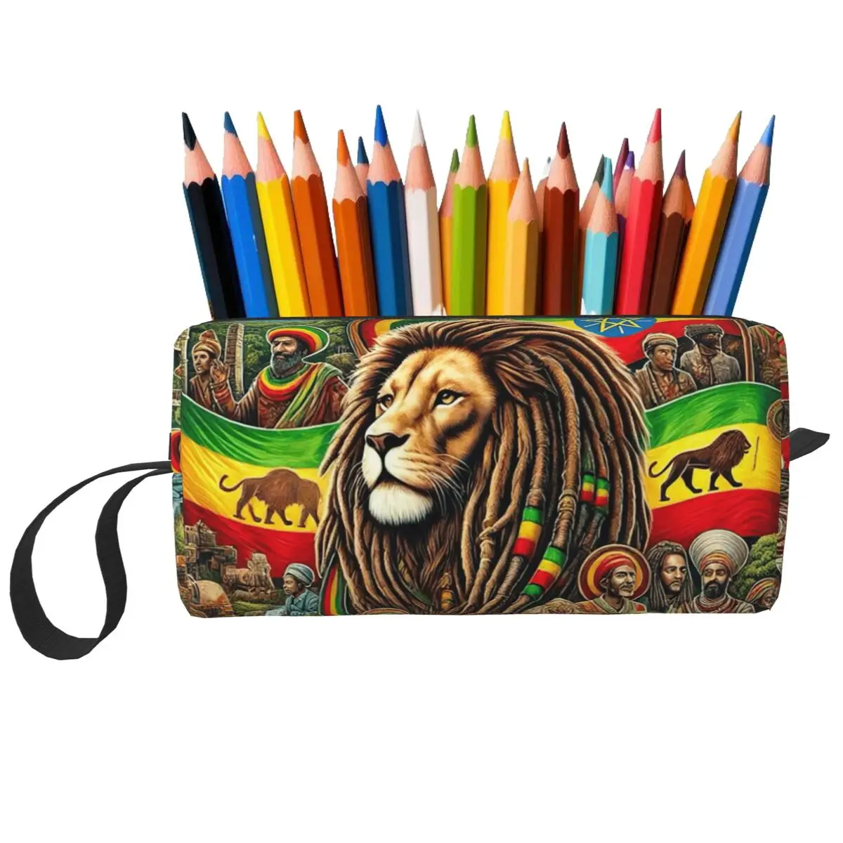 

Rastafarian Amaiquina Reggae Rasta Lion Street Skullies пенал для мальчиков и девочек школьная коробка для ручек пенал женская косметичка