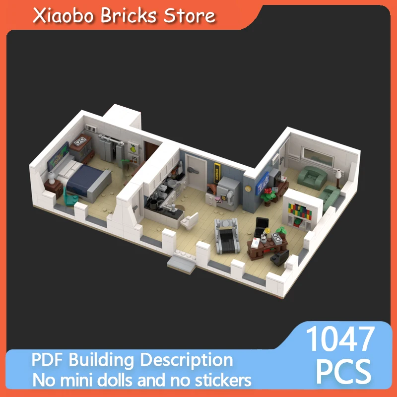 Popular Street View Magical Movie Model DIY MOC Building Bricks Dexter Apartment Modular Technology Holiday Assemble Toys Suit