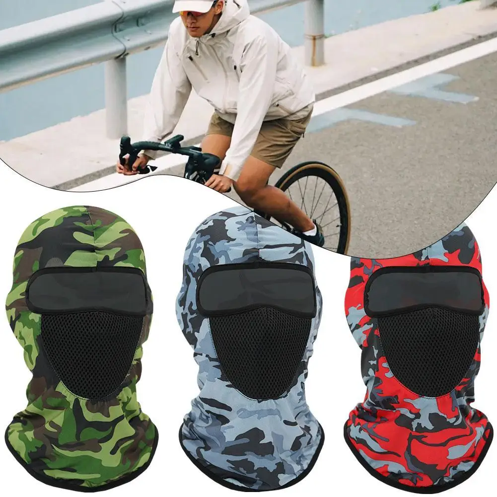 Balaclava Face Mask Summer Cooling Neck Gaiter Hiking Scarves Men Motorcycle Cycling Helmet Hood Sun Protection