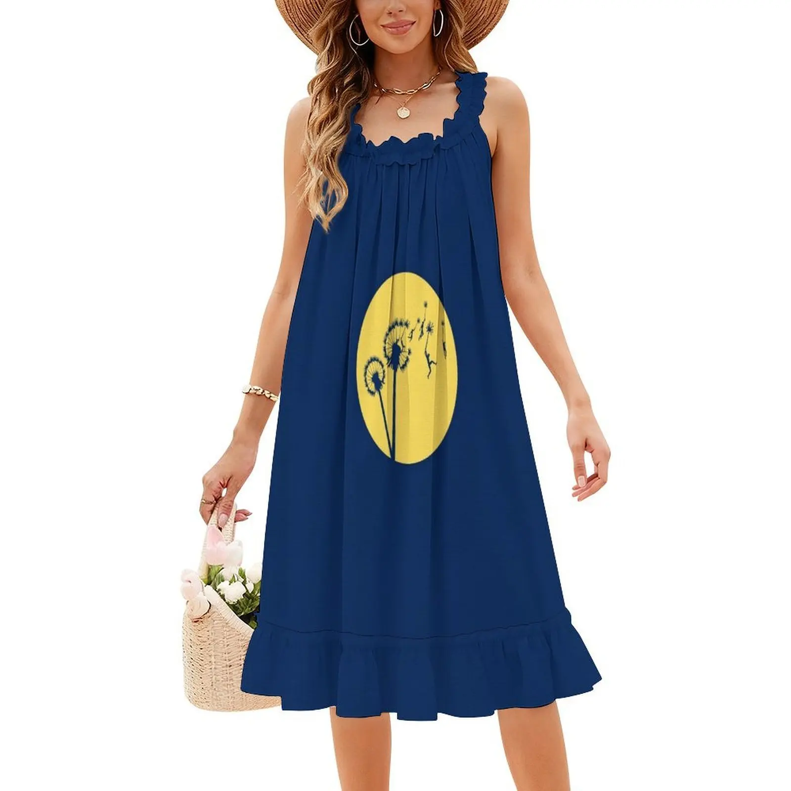 فستان حفلات أنيق للنساء من Dandylion ذو وجهين مع خيارات قصيرة/طويلة/بدون أكمام من Dandelion Vector #4