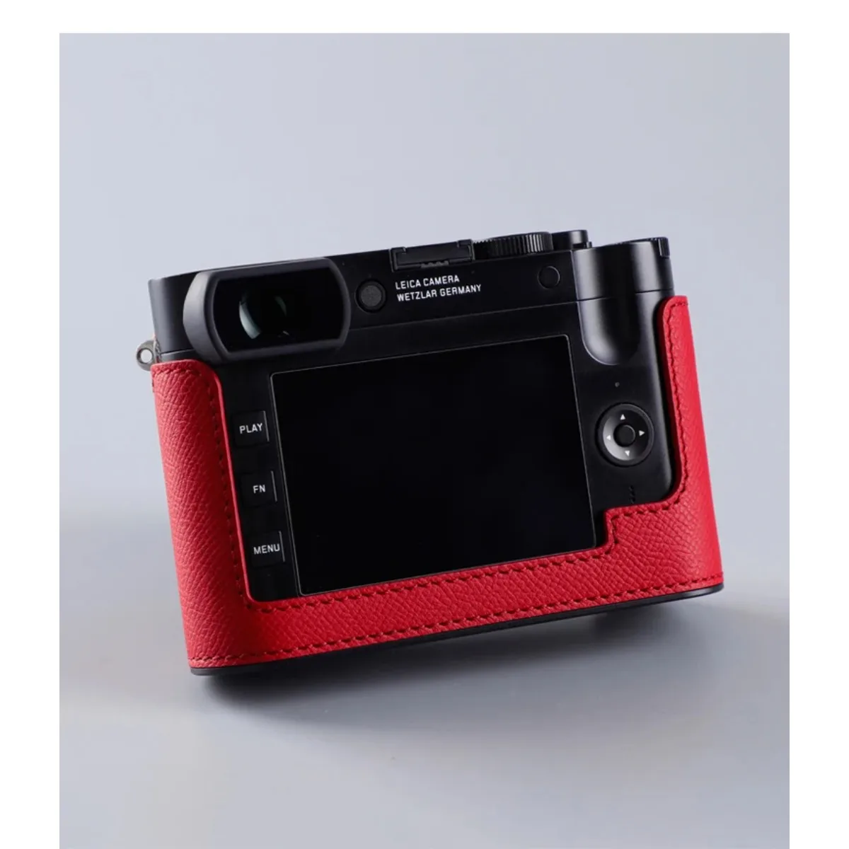 Poignée de protection en cuir véritable pour Leica Q, Q2, QP Typ116, étui pour appareil photo, sac en cuir de vachette, étui de corps
