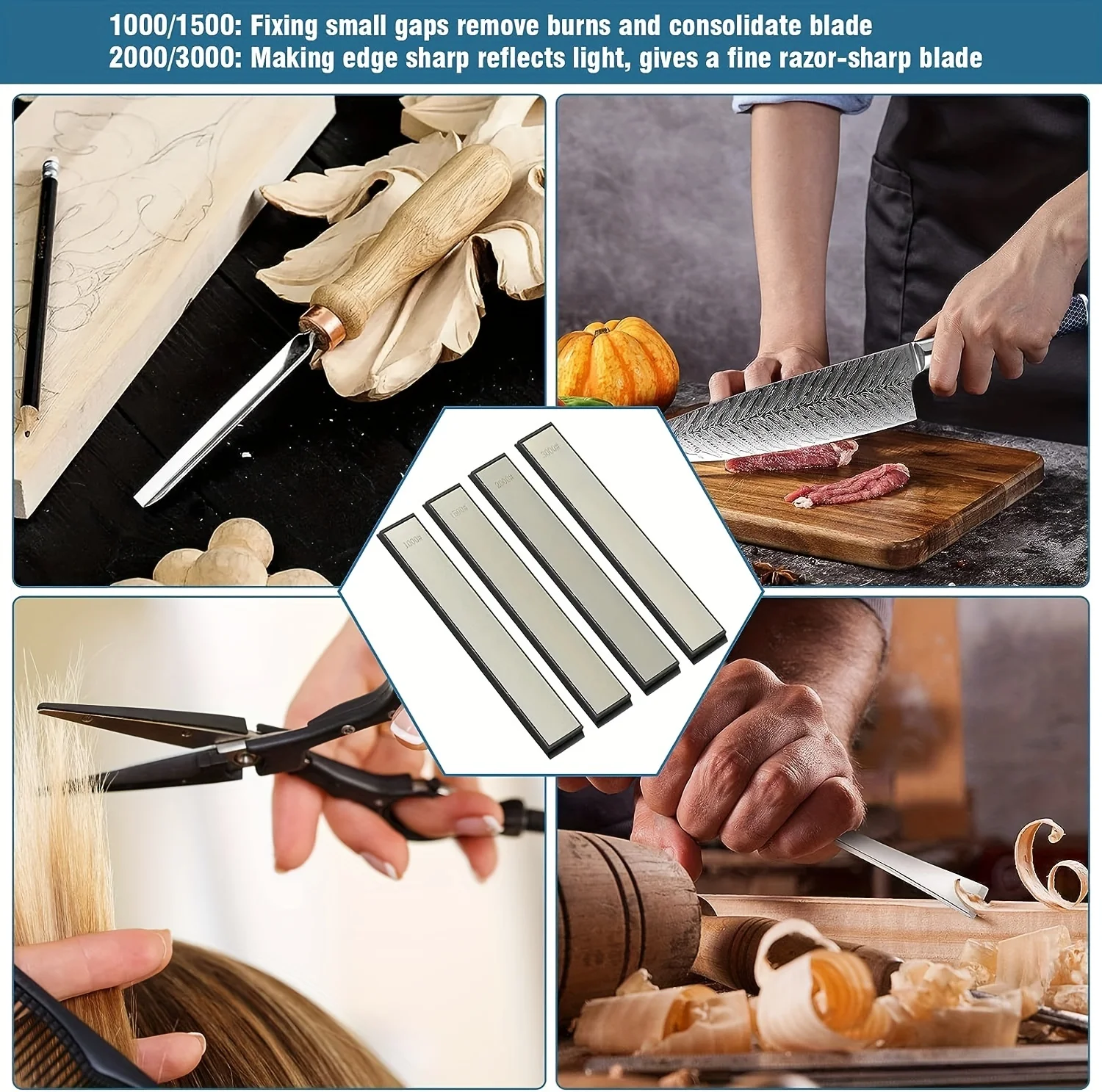 Big Size Knife Sharpener Sharpening Stone Grit 240-3000# Professional Fixed Grinding stone Whetstone Water Kitchen Tool