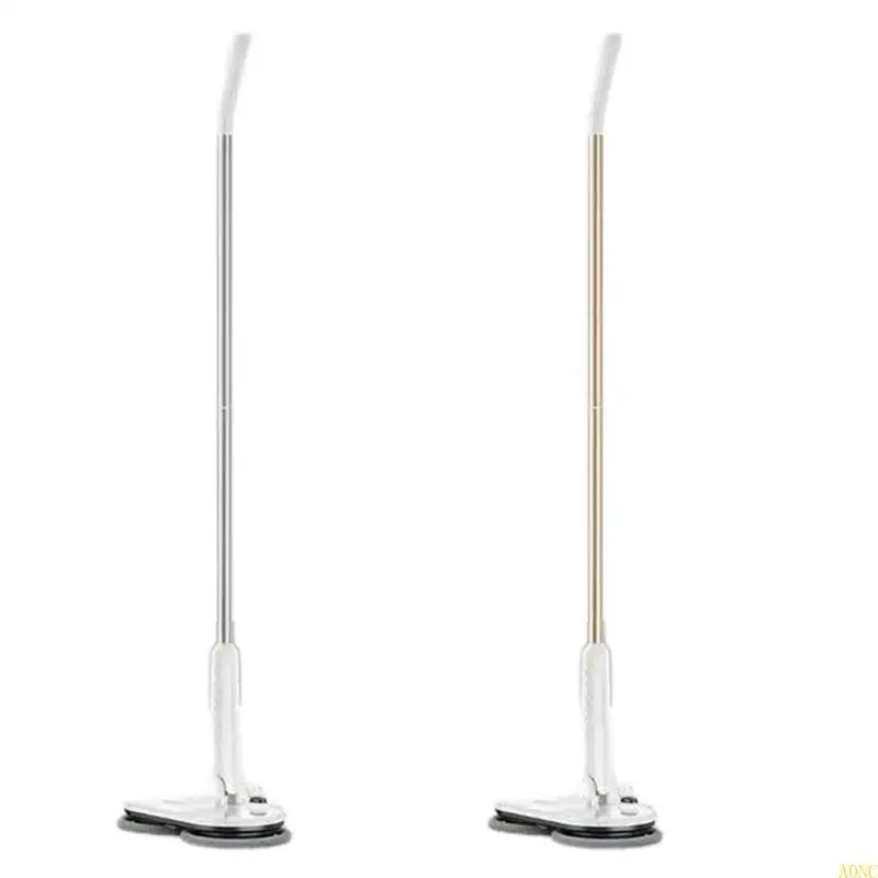 A0NC Cordless Electric Spin Mop للأخشاب الصلبة والبلاط ، فرك MOP مع 2 منصات MOP