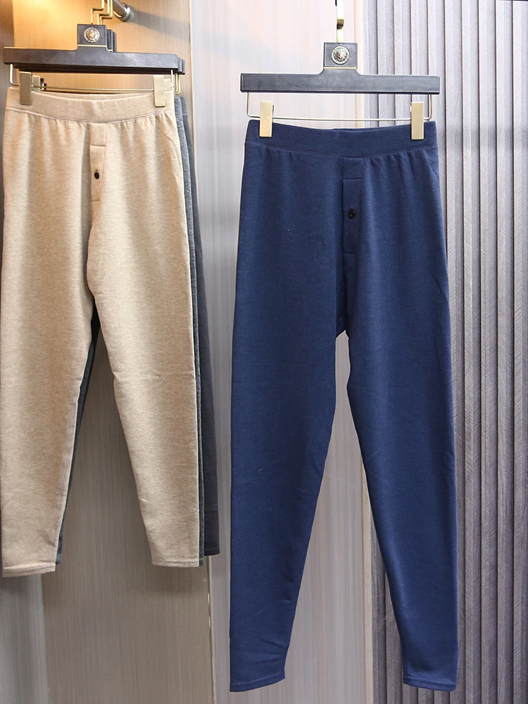 

Men's Wool Silk Mixed Thickened Warm Pants High Elasticity Autumn Pants Comfortable Base Layer Pants Winter Inner Wear Long P...