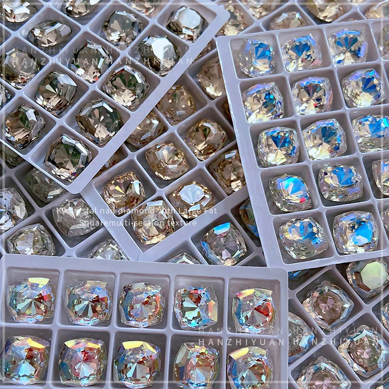 5 pezzi di strass per unghie, ciondoli in cristallo, diamanti per manicure, accessori per gioielli con diamanti a forma speciale