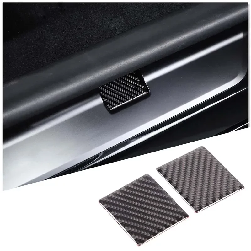 

For Tesla Model 3 2023 Soft Carbon Fiber Car External Threshold Groove Frame Cover Trim Stickers Car Accessories