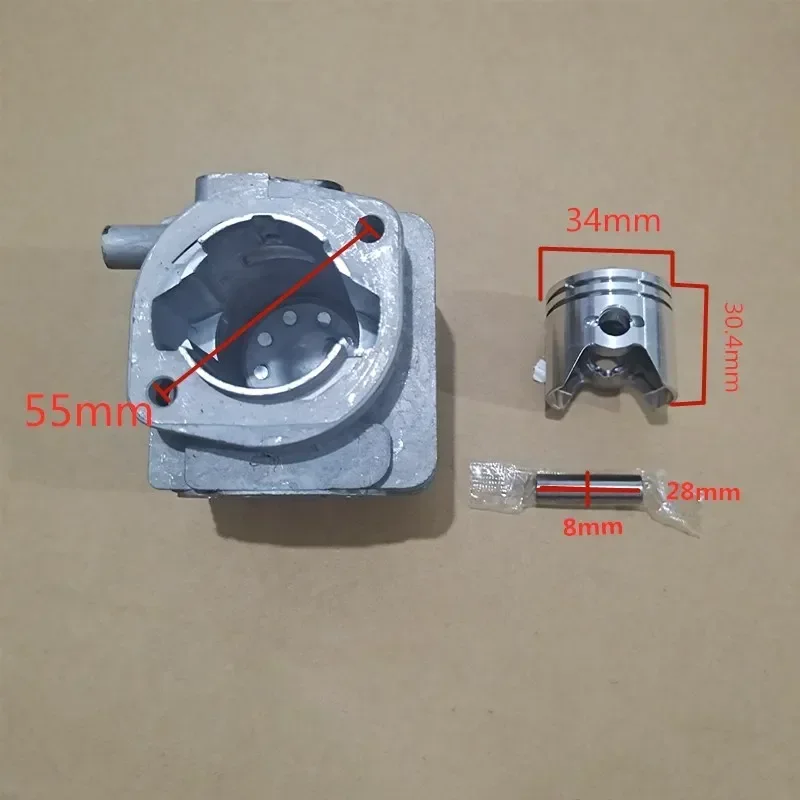 Imagem -04 - Blower gb 260 Cilindro e Pistão 34 mm para Green Line Modelo Eb260 1e34fb 34fb Gbv 260a Podão
