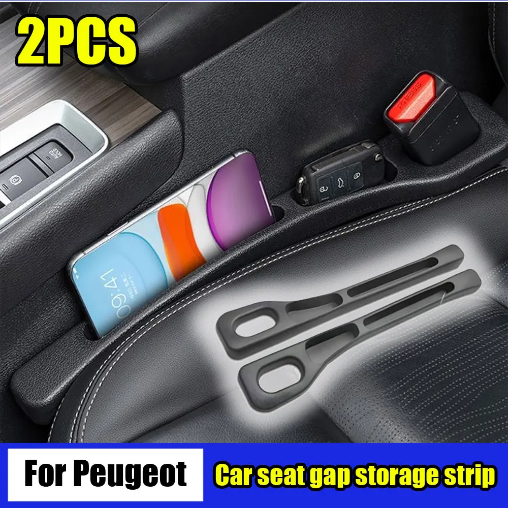 For Peugeot 3008 5008 206 207 208 301 306 307 308 T9 408 508 607 4008 406 407 2008 SW CC GT Car Seat Leak Proof Strip Organizer