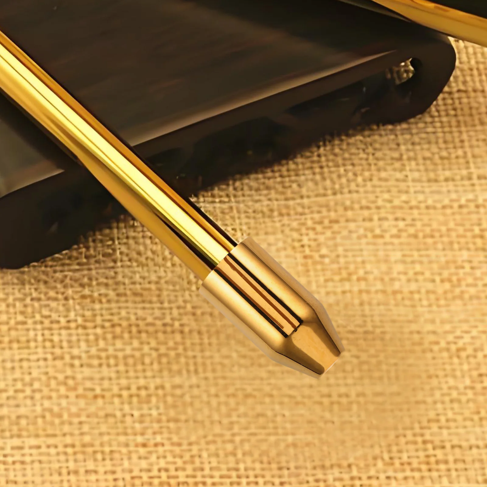 

Golden Metal Feng Shui Probe Stick Divining Part Replacement Compact Dowsing Rod Ends Stick Part Water