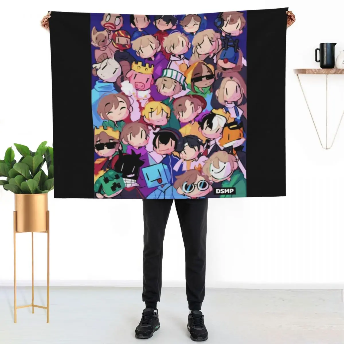 DSMP Throw Blanket Soft Comfort Blanket for Reading Watching TV