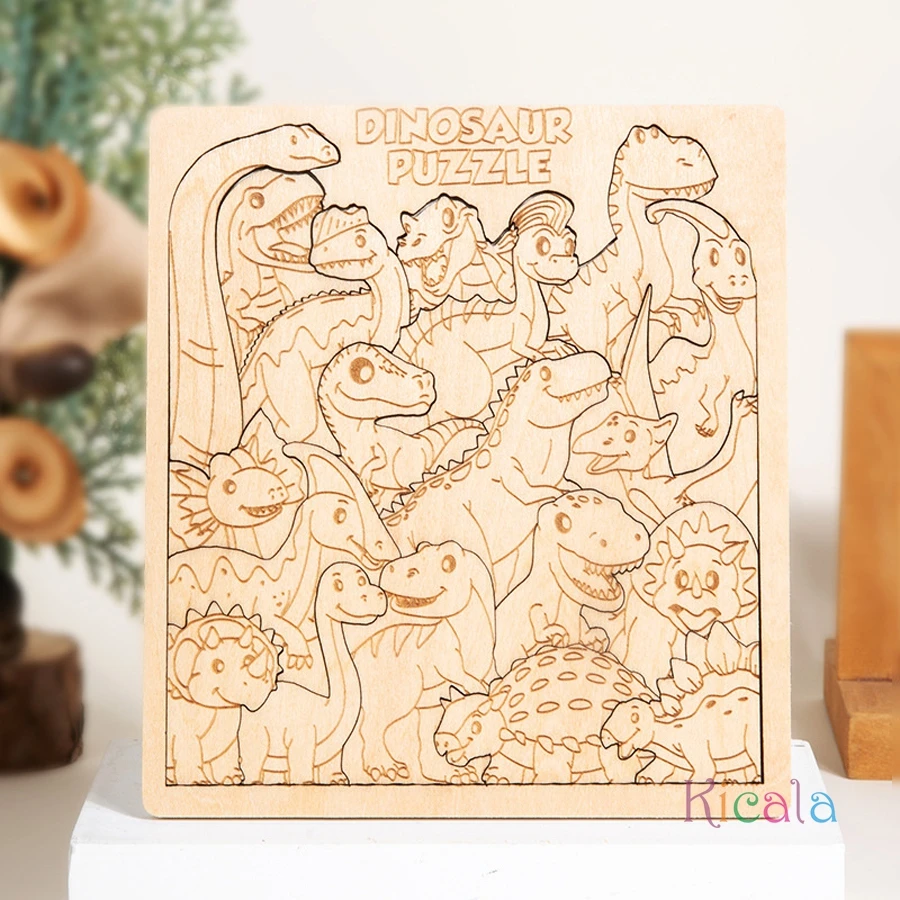 Animal Shape Wooden Puzzles for Kids 5