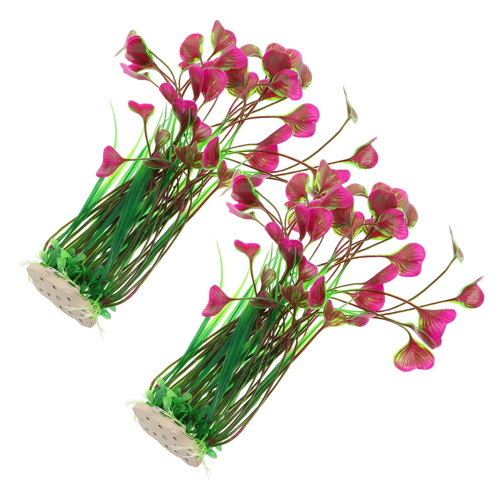 

2Pcs Artificial Aquarium Plants Realistic Plastic Aquatic Plants Fish Tank Decoration Underwater Landscaping Fish Tank