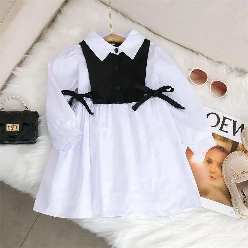 Girls Dress Spring Autumn Kids Princess Dress Fashion Baby Girl Clothes Fall Children Casual Costumes New Girls Clothing 2-7Yrs