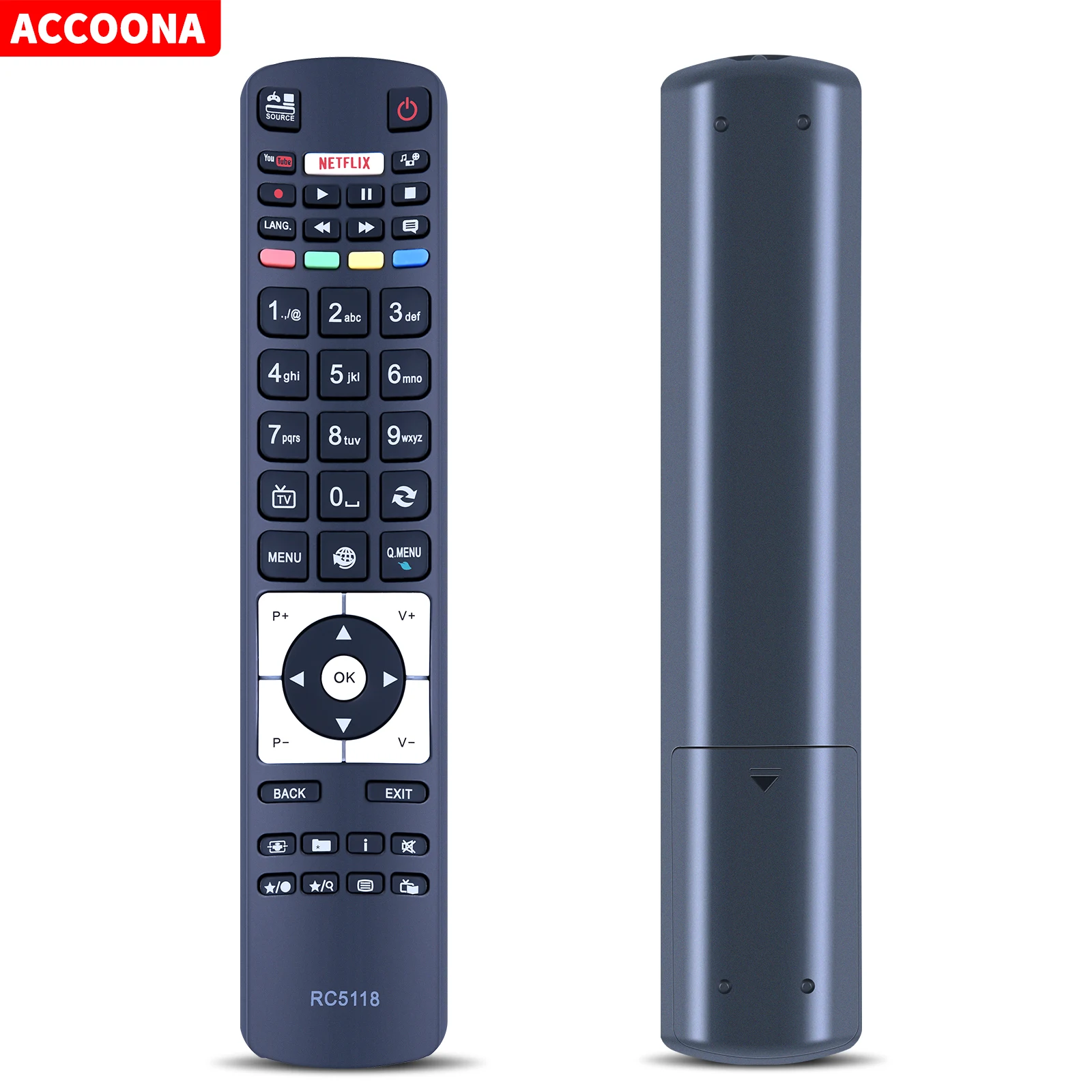 

RC5118 TV Remote Control For TELEFUNKEN Luxor LED39RST LED65RST LUX0142001 LED32RST LED50RST