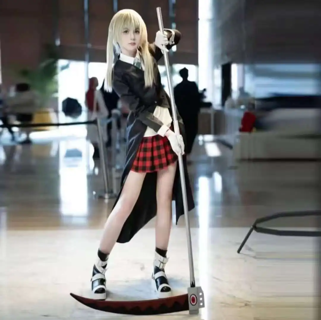 

Soul Eater Maka Albarn Scythe Cosplay Prop High Restoration Handmade Customizable For Coser Halloween Christmas Party Accessory