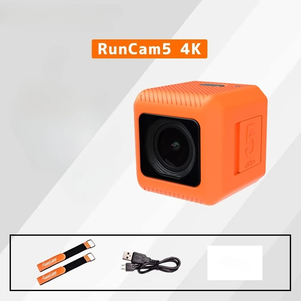 RCam Action Camera 4K 2.7K@60FPS RunCam 5 Orange Black RunCam5 Stabilizer Sport Drone RC Car for FPV EIS