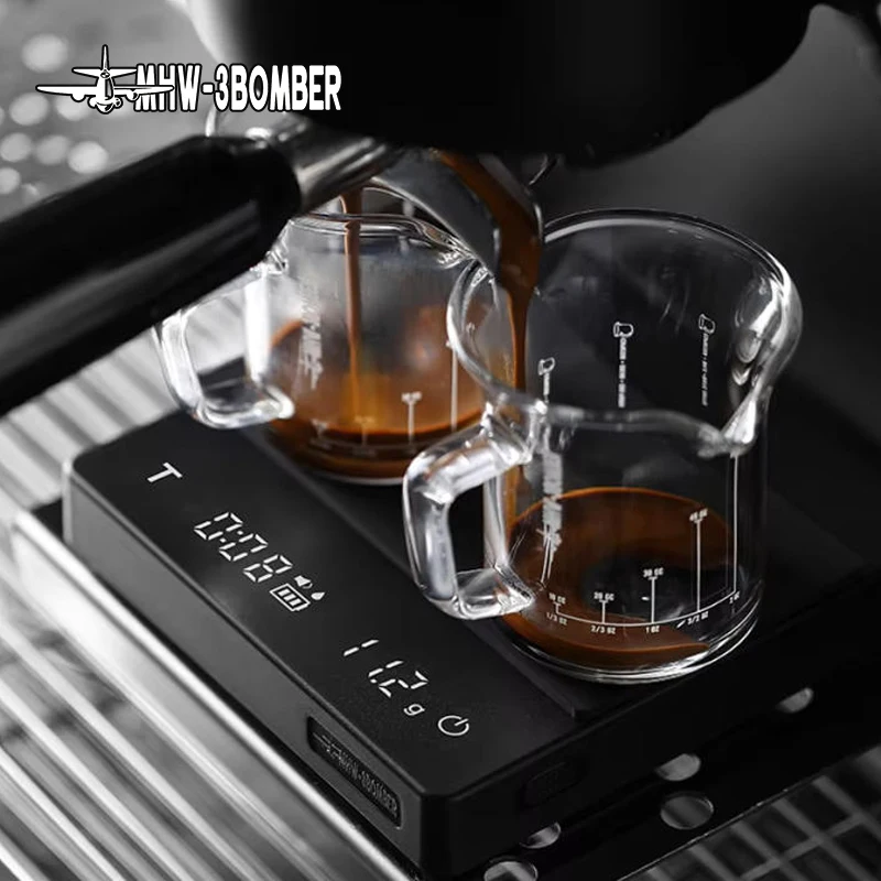

MHW-3BOMBER Smart Coffee Scale Timer 2kg/0.1g High Precision Kitchen Scales Drip Coffee Espresso Scale Home Barista Tools