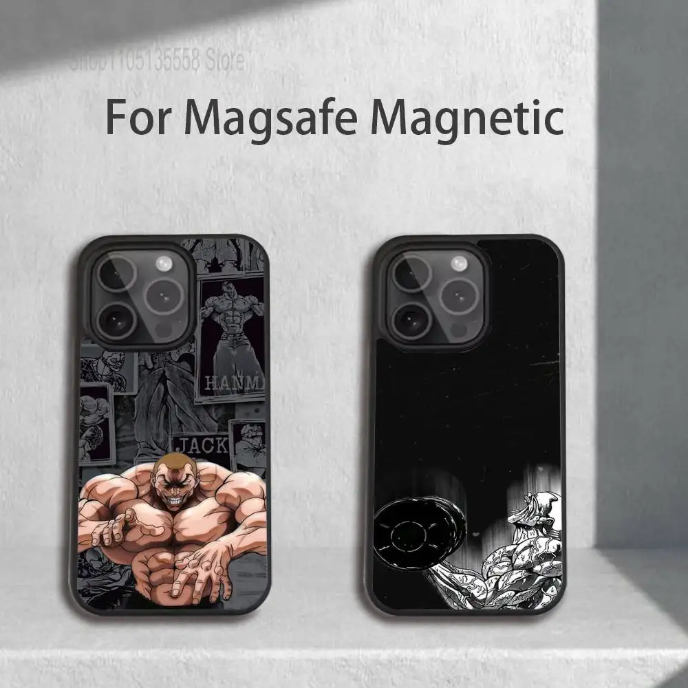 

J-Jack hanma Phone Case For IPhone 17,16,15,Pro,Max,Air,14,Plus,13,12,11 Magesafe Wireless Charge Cover