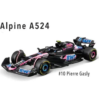 全新 2024 Bburago F1 1:43 Bwt Alpine A524 雙色藍粉合金微型壓鑄模型 #10 #31 方程式賽車模型玩具禮品 8 最佳銷售 F1賽車模型 - №3