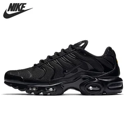 Niskie buty do biegania Nike Air Max Plus TN Triple Black dla mężczyzn i kobiet unisex