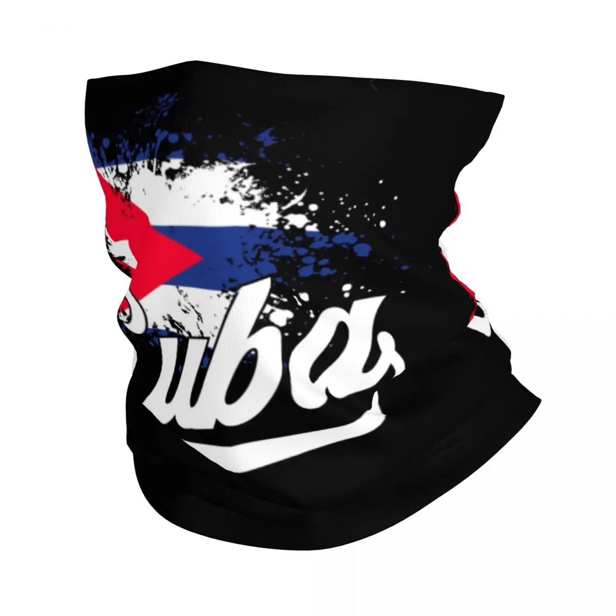 Cuba Cuban Flag Bandana Neck Cover Printed Face Scarf Multi-use Headband Riding Unisex Adult Breathable