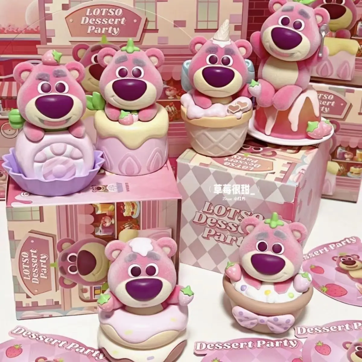 New Disney Lotso Replica Dessert Party 2nd Generation Blind Box Cute Cartoon MIni Figure Ornament Kawaii Dolls Decor Toys Gifts