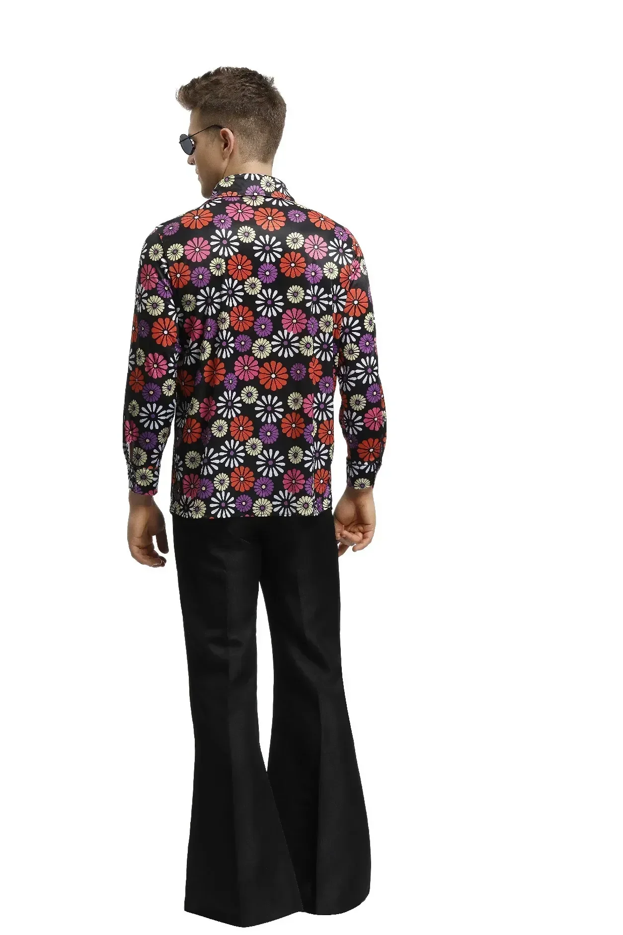 أزياء الزوجين لعام 2025 ديسكو des anos 70 et 80، أزياء هيبيز عتيقة للرجال والنساء، رداء فانتيسي دي فيت دي