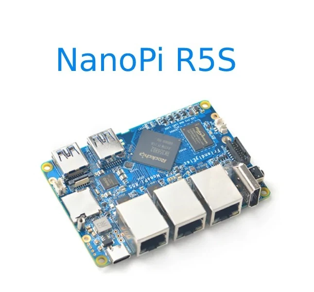 NanoPi R5S Router Dual 2.5G+ Gigabit Mini Development Board CNC full metal case RK3568
