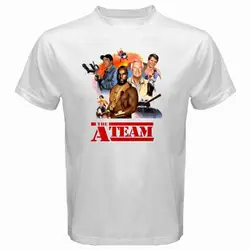 The A Team Action TV Series Men's White T-Shirt Size S-5XL